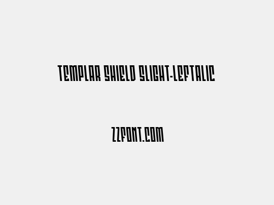 Templar Shield Slight-Leftalic