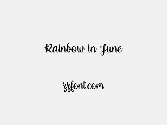 Rainbow in June