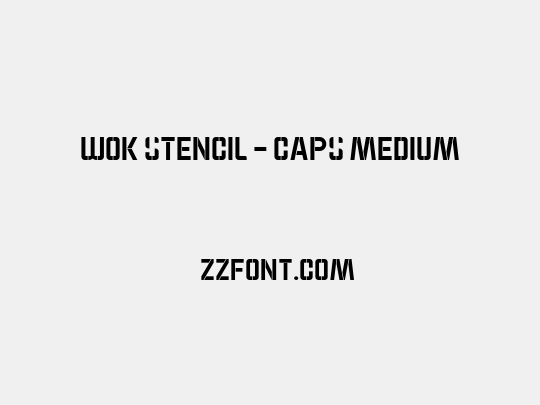 WOK STENCIL - CAPS Medium
