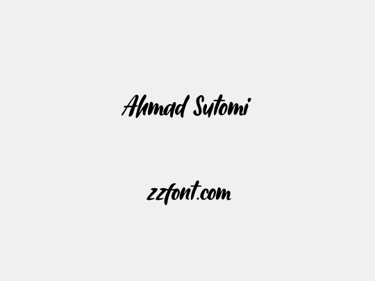 Ahmad Sutomi