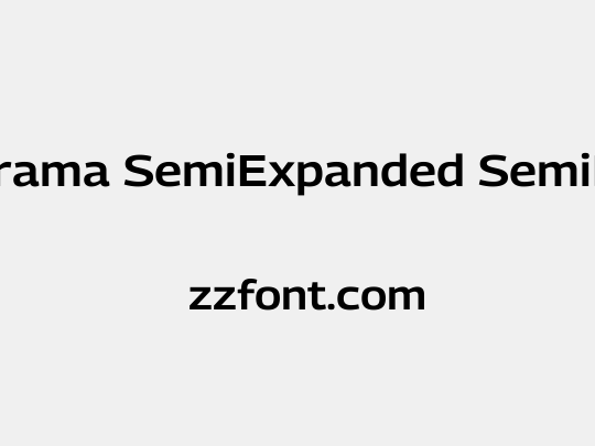 Georama SemiExpanded SemiBold