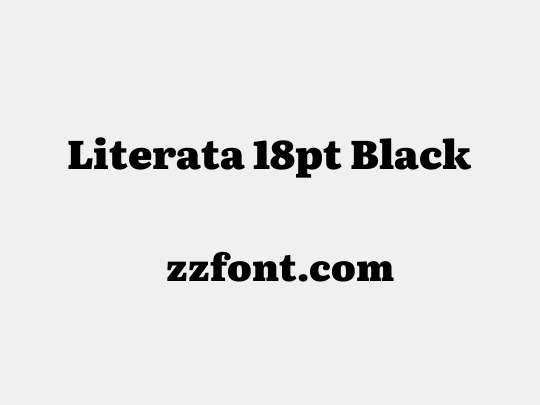 Literata 18pt Black