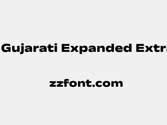 Anek Gujarati Expanded ExtraBold