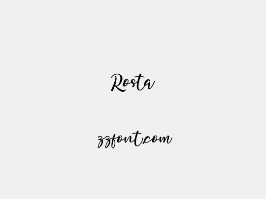 Rosta