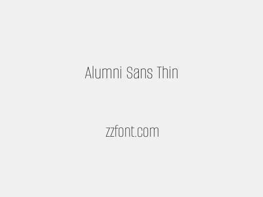 Alumni Sans Thin