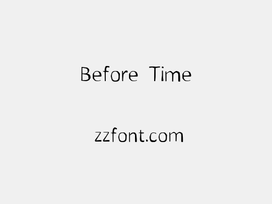 Before Time