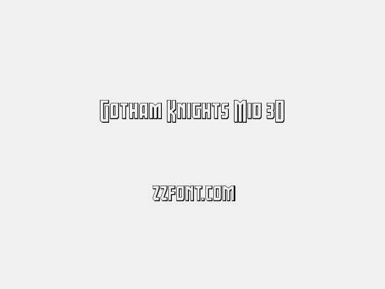 Gotham Knights Mid 3D
