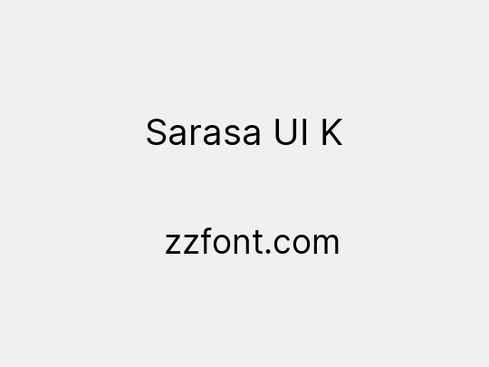Sarasa UI K