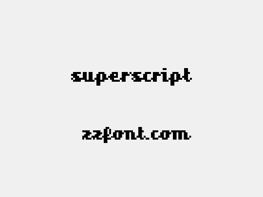 superscript