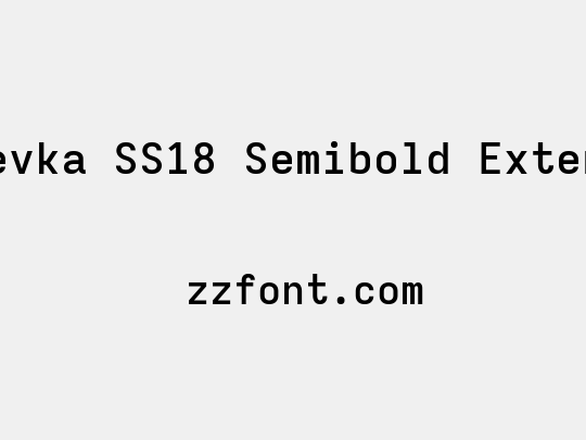 Iosevka SS18 Semibold Extended