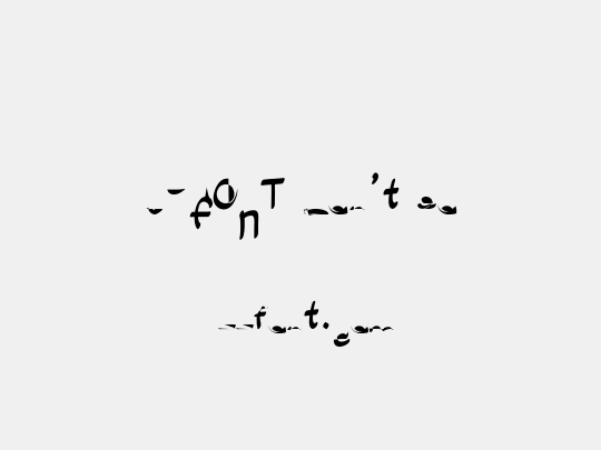 YEFONT Don't go
