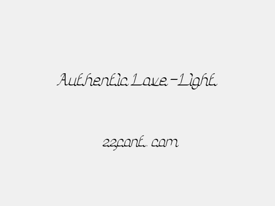 Authentic Love-Light
