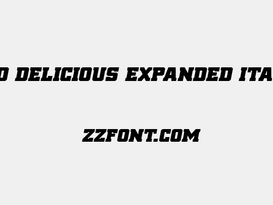 Red Delicious Expanded Italic