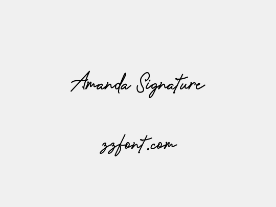 Amanda Signature