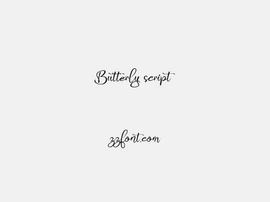 Butterly script