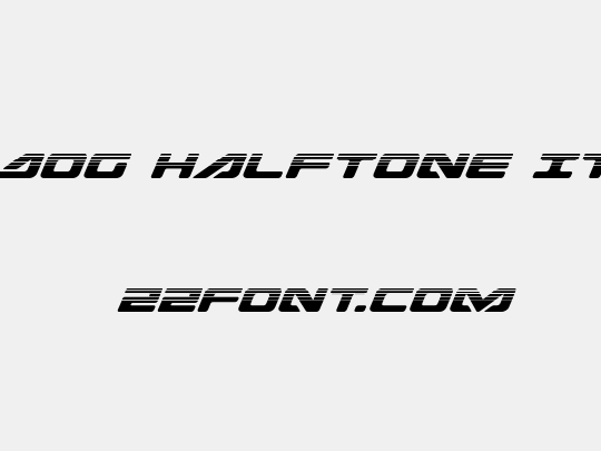 Sea-Dog Halftone Italic