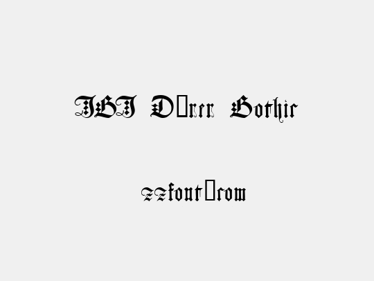 JGJ Dürer Gothic