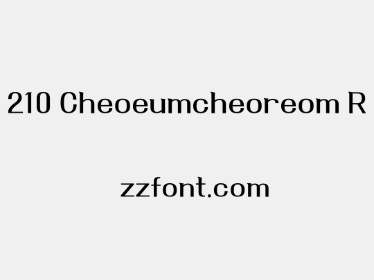 210 Cheoeumcheoreom R