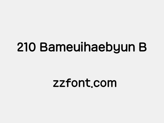 210 Bameuihaebyun B