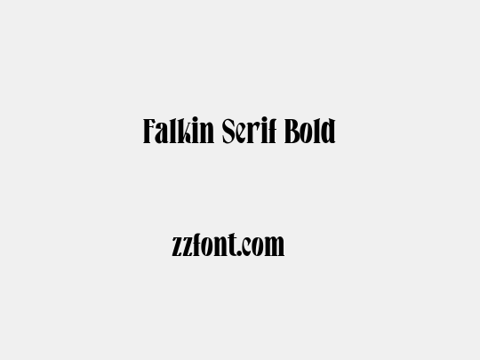Falkin Serif Bold