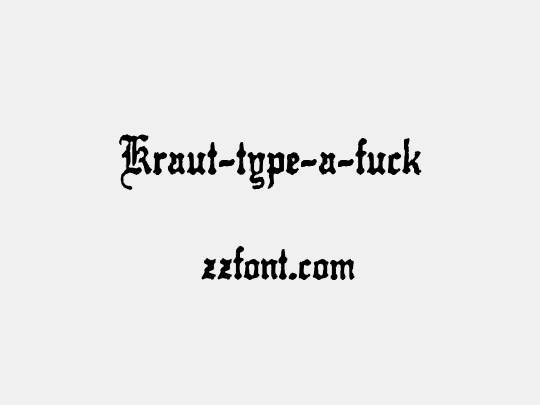 Kraut-type-a-fuck