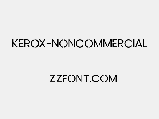 Kerox-NonCommercial