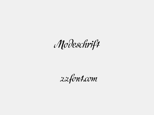 Modeschrift