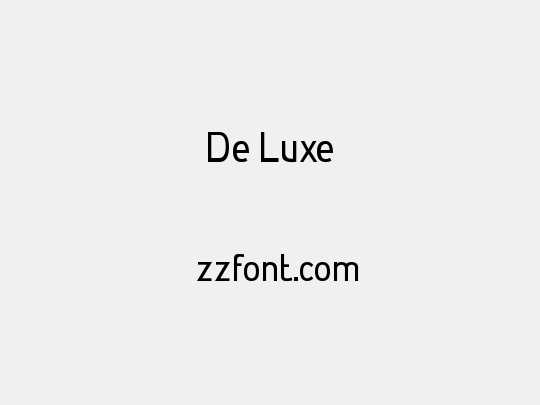 De Luxe