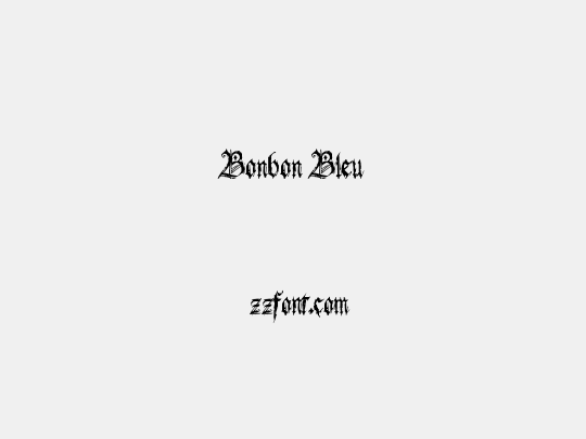 Bonbon Bleu