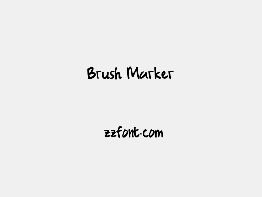 Brush Marker