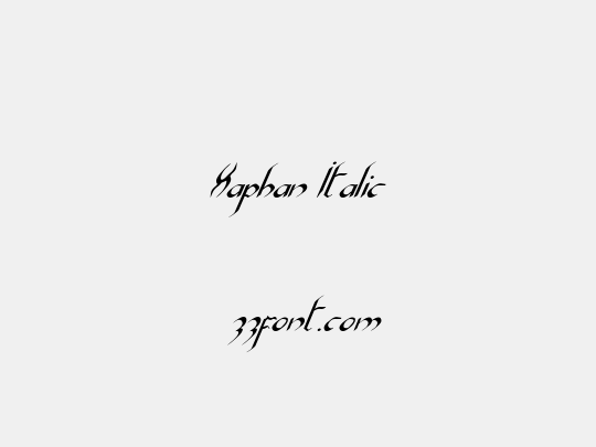 Xaphan Italic