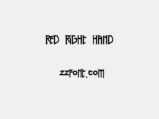 Red Right Hand