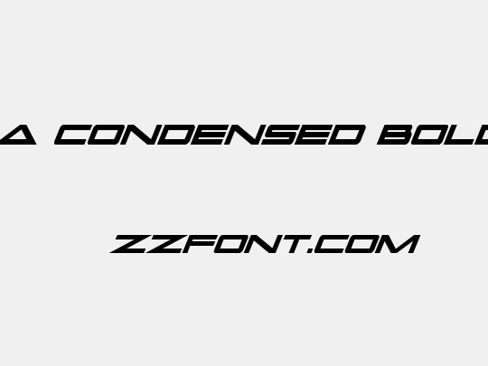 Capella Condensed Bold Italic