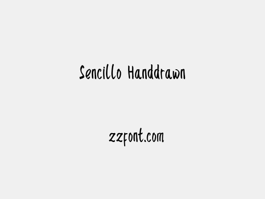 Sencillo Handdrawn