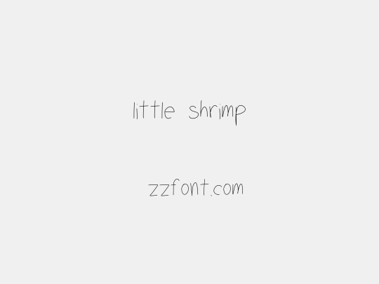 little shrimp