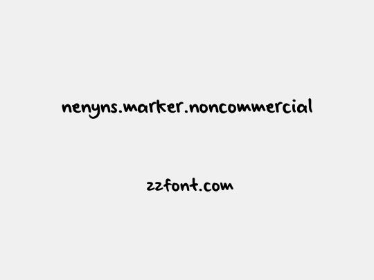 nenyns.marker.noncommercial