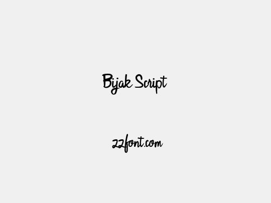 Bijak Script
