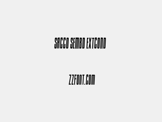 Sacco SemBd ExtCond 