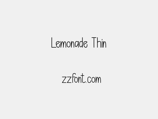 Lemonade Thin