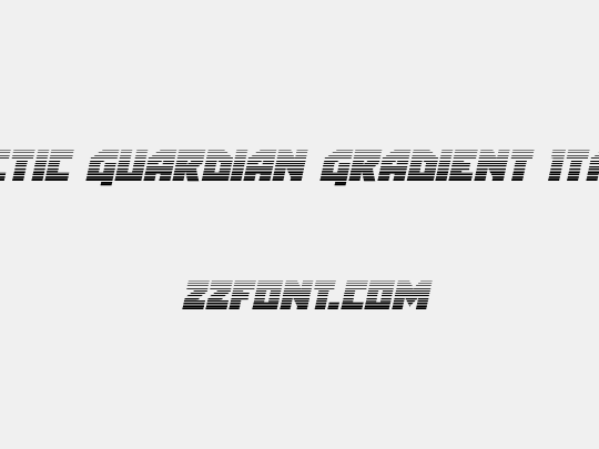 Arctic Guardian Gradient Italic