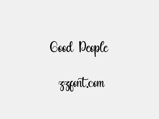 Good People