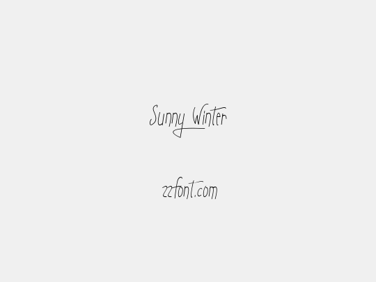 Sunny Winter