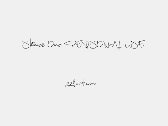 Shimes One PERSONAL USE