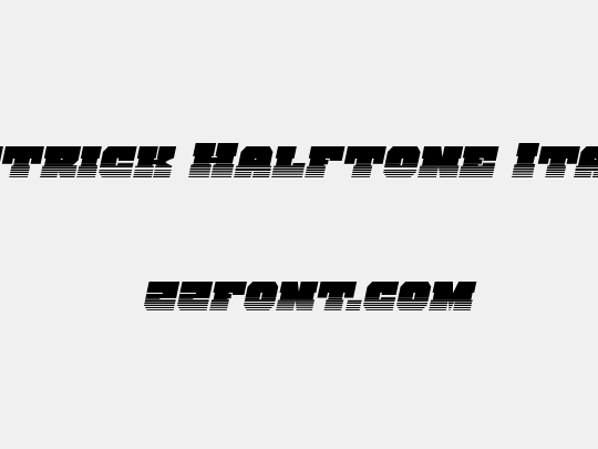 Kittrick Halftone Italic