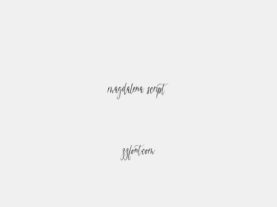 magdalena script