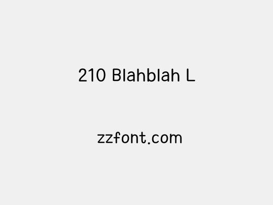 210 Blahblah L