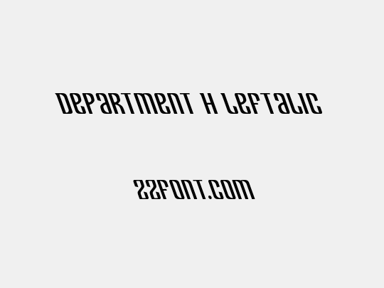 Department H Leftalic
