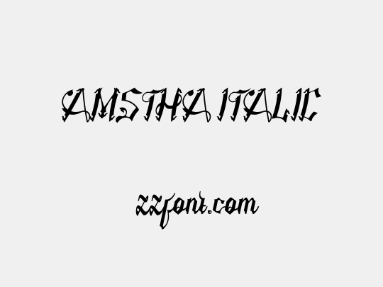 AMSTHA ITALIC