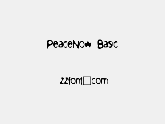 PeaceNow Basic