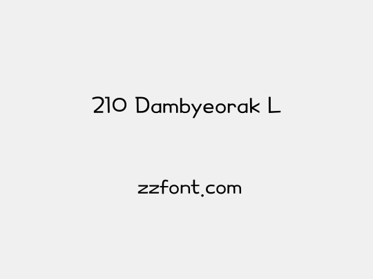 210 Dambyeorak L